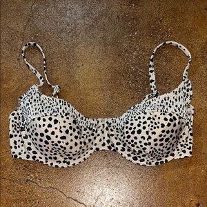 Leopard Print Underwire Bikini Top